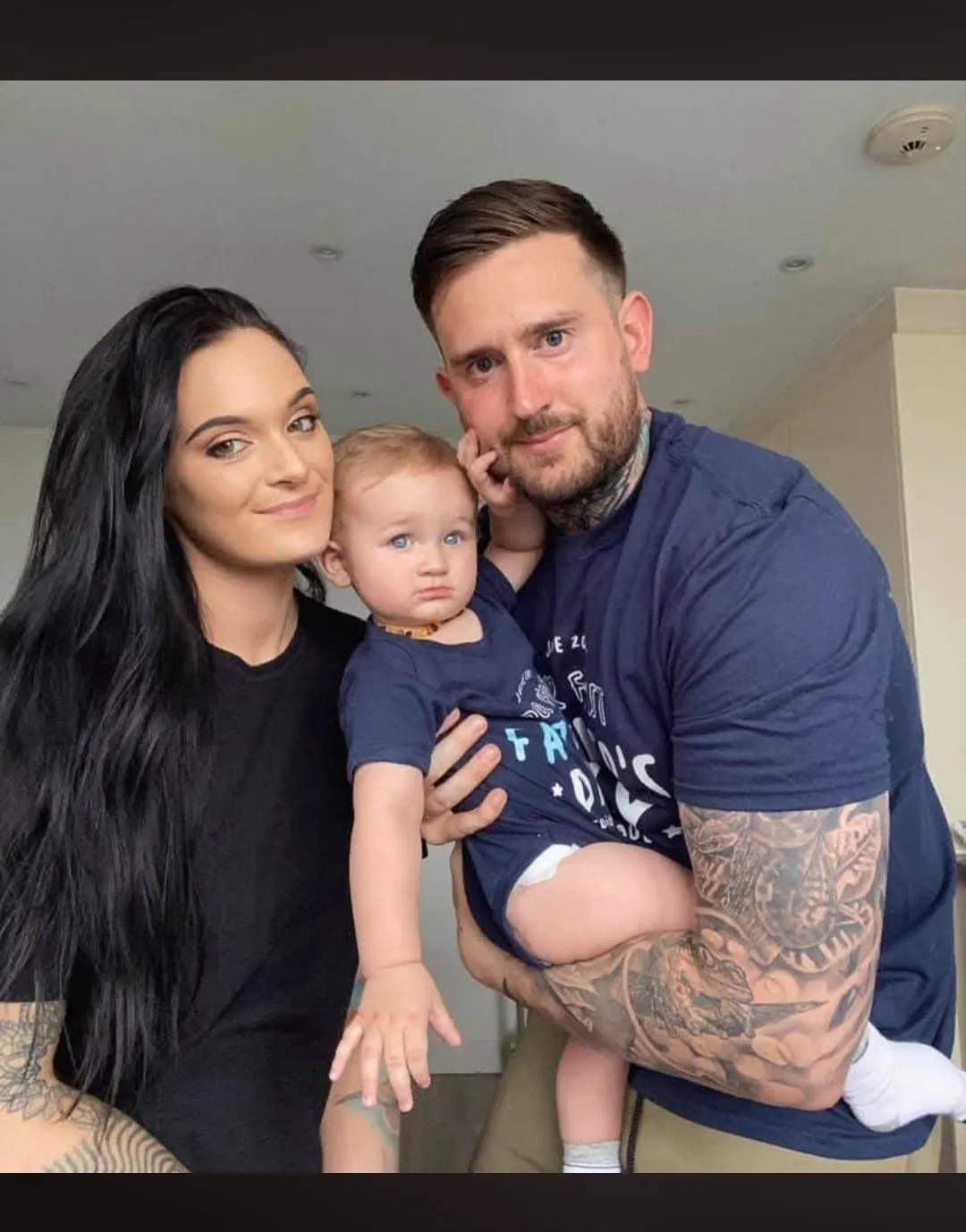 Dean at home with his family