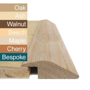 Solid oak ramp threshold