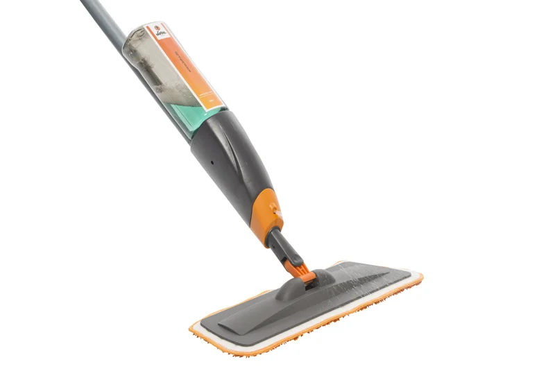 LOBA LOBATOOL Spray Mop in use on a wood floor